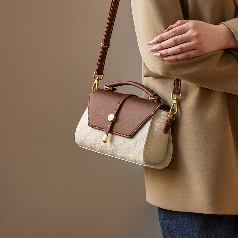 Luxury Genuine Leather Shoulder Bag – Elegant Crossbody Handbag