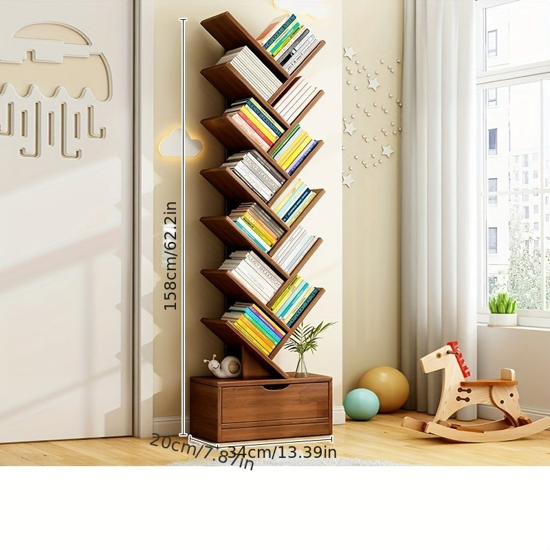 TreeShelf Vertical Bookcase – Stylish & Space-Saving Storage Solution
