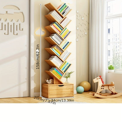 TreeShelf Vertical Bookcase – Stylish & Space-Saving Storage Solution