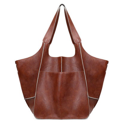 Oversized Leather Weekender Bag | Stylish Travel Handbag with Versatile Carry Options