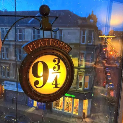 PlatformGlow | Platform 9¾ Wall Light – Magical Battery-Powered Lamp for Harry Potter Fans