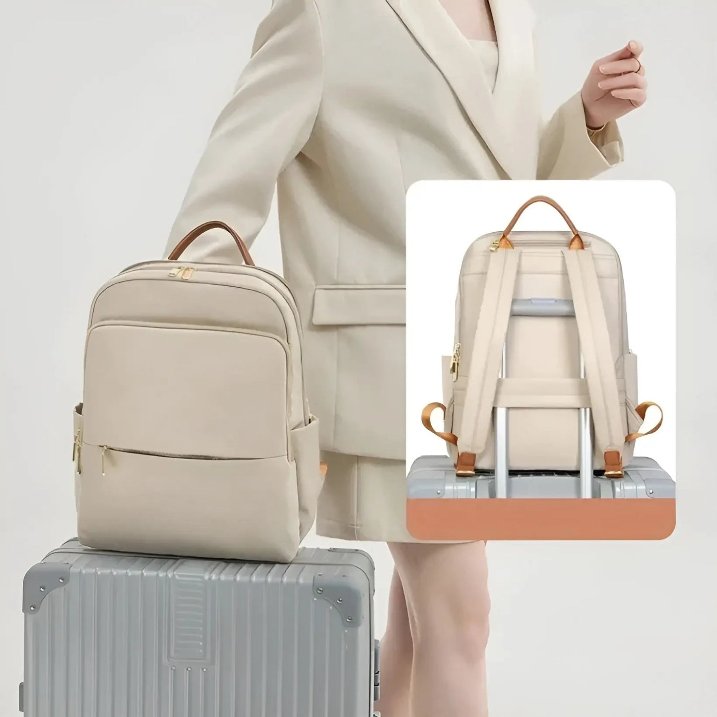 Sophia – Trendy Multifunctional Women’s Backpack | Waterproof & Stylish Laptop Bag