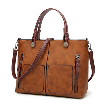 Elly – Women’s Vintage Leather Shoulder Bag | Handmade & Elegant Design