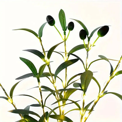Olive Branch LED Night Lamp – Elegant Decorative Warm Light for Home & Events