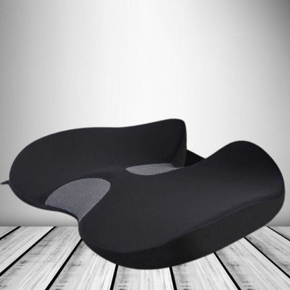 Ergonomic Memory Foam Car Seat Cushion – Tailbone & Sciatica Support Pillow