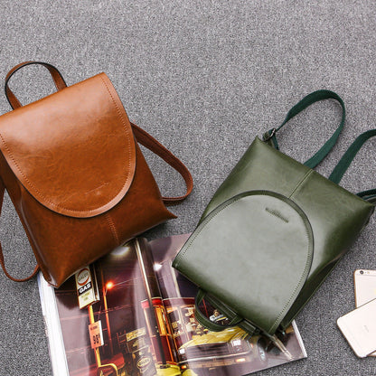 LuxeCarry Leather Backpack – Stylish Design with Versatile Storage for Women
