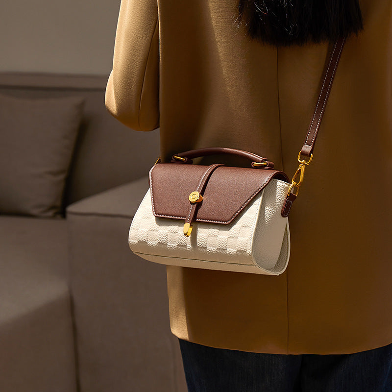 Luxury Genuine Leather Shoulder Bag – Elegant Crossbody Handbag