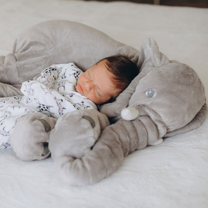Plush Elephant Pillow – Ultra Soft & Comfortable Cuddle Cushion for Babies and Kids