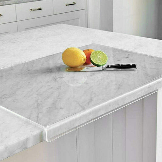 GreenCuisine Transparent Cutting Board with Anti-Slip Grip – Modern Acrylic Chopping Board 40x30cm