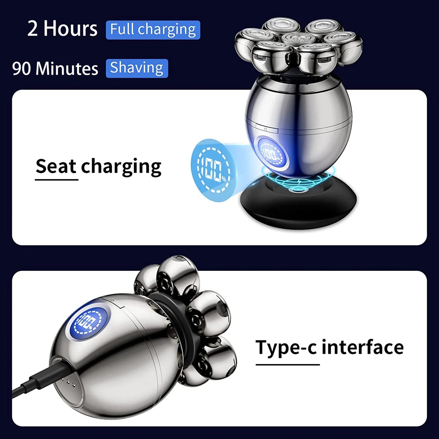 FlexiShave Pro – 7D Electric Razor for Smooth & Irritation-Free Shaving