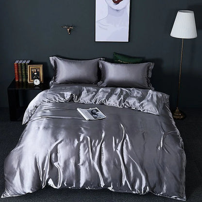 Elegant Satin Silk Bedding Set - Luxurious Comfort for Every Night