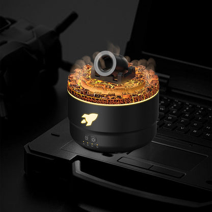 MistLava | Cannon Humidifier & Aroma Diffuser with Water Mist, Lava Effect & Night Light