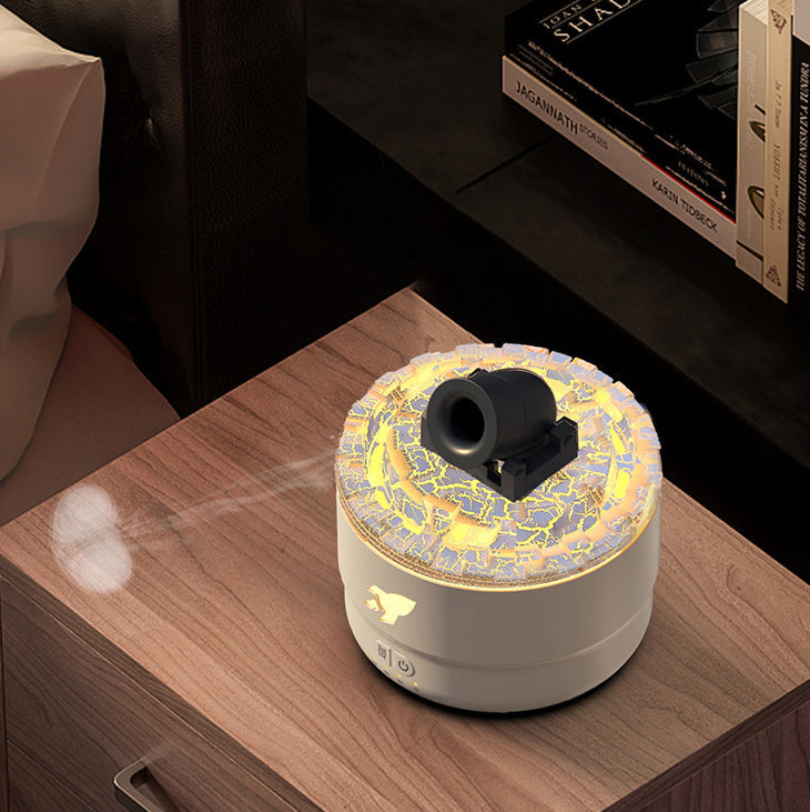MistLava | Cannon Humidifier & Aroma Diffuser with Water Mist, Lava Effect & Night Light