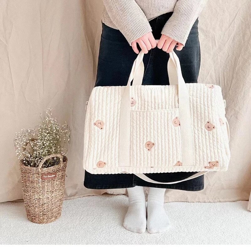 ElegantMama | Premium Maternity Bag – Spacious & Stylish Hospital and Travel Tote for New Mothers