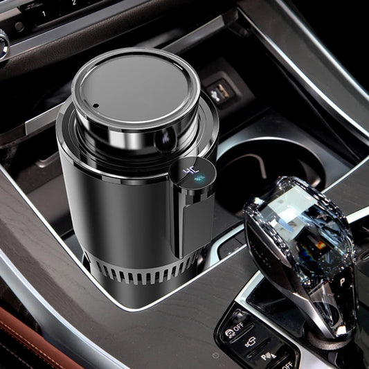 2-in-1 Smart Car Cup Holder with Heating & Cooling Function