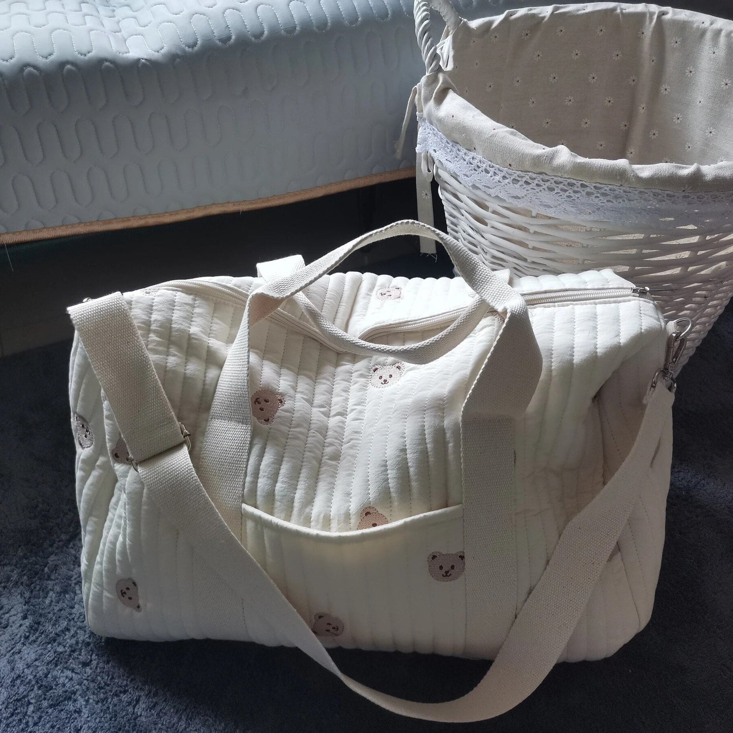 ElegantMama | Premium Maternity Bag – Spacious & Stylish Hospital and Travel Tote for New Mothers