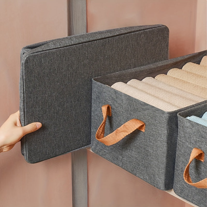 Foldable Storage Box for Clothes – Space-Saving Fabric Organizer for Wardrobe, Shelves & Under-Bed Use