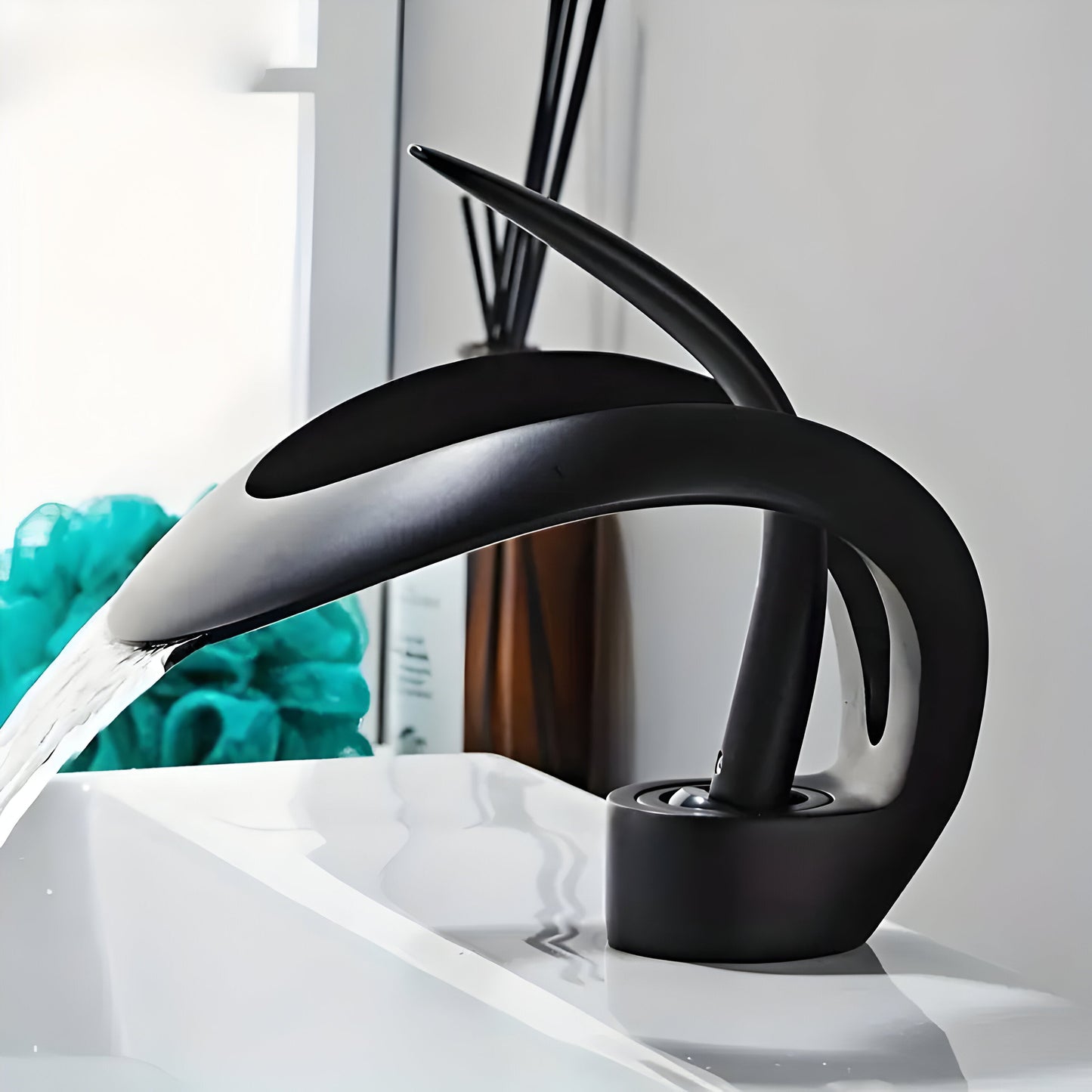 AquaGleam – Minimalist Bathroom Basin Tap