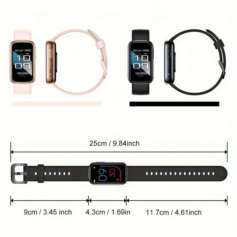 AquaFit Waterproof Smartwatch – Long Battery Life Fitness Tracker for Active Lifestyles