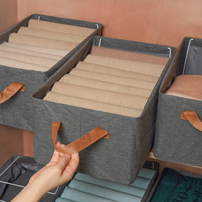 Foldable Storage Box for Clothes – Space-Saving Fabric Organizer for Wardrobe, Shelves & Under-Bed Use