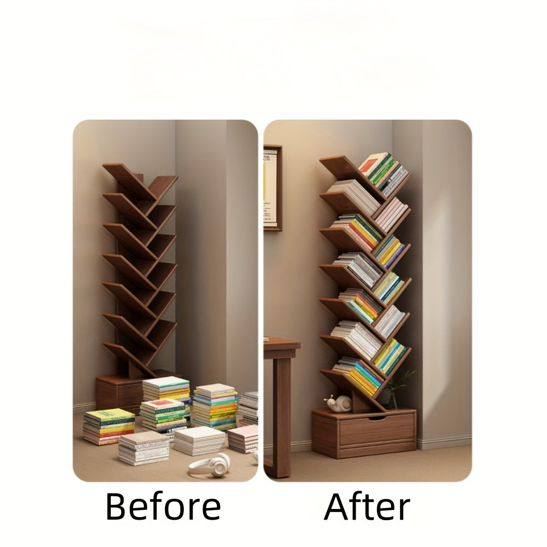TreeShelf Vertical Bookcase – Stylish & Space-Saving Storage Solution