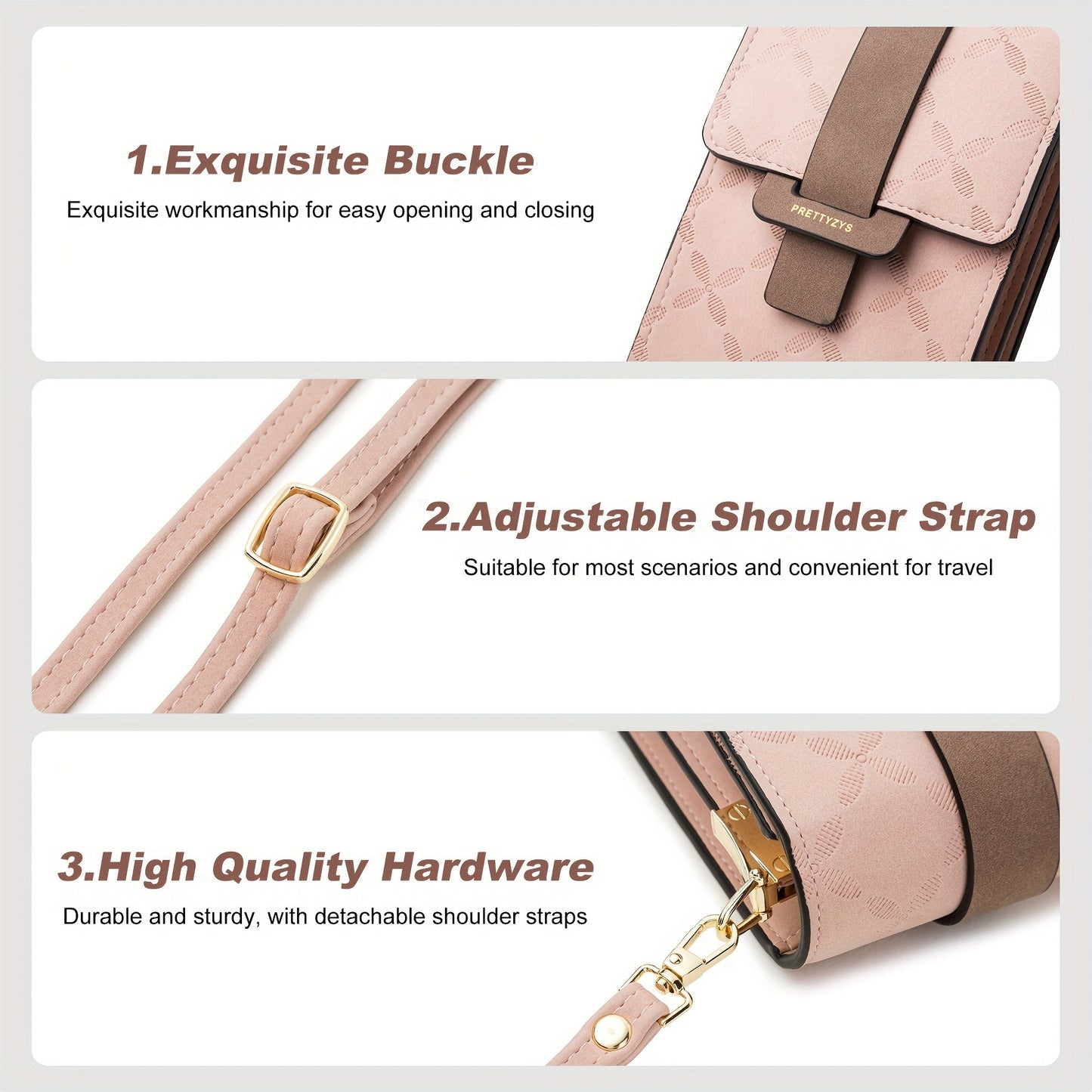 Lily Compact Anti-Theft Crossbody Bag – Lightweight & Secure Travel Shoulder Bag for Women