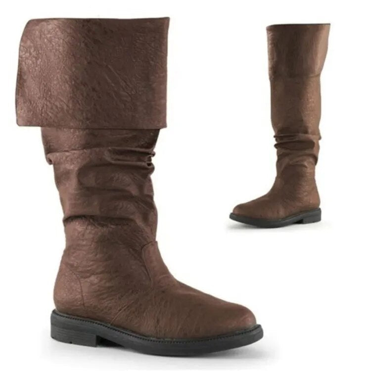Frederik | Men’s High Boots with Denim Print – Stylish, Durable & Comfortable