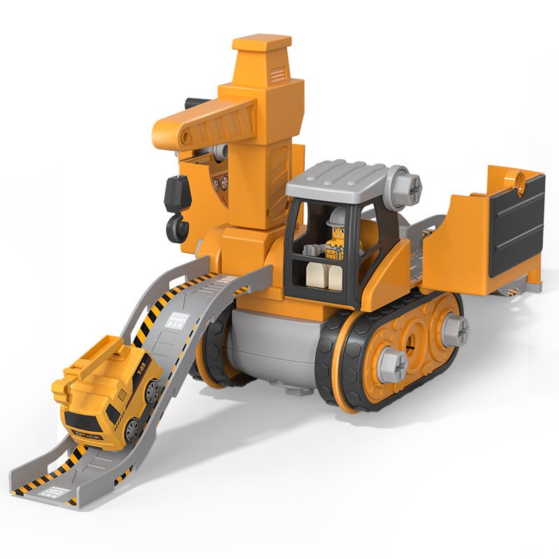 LittleBuilder – Construction Truck, Excavator & Crane Playset for Kids