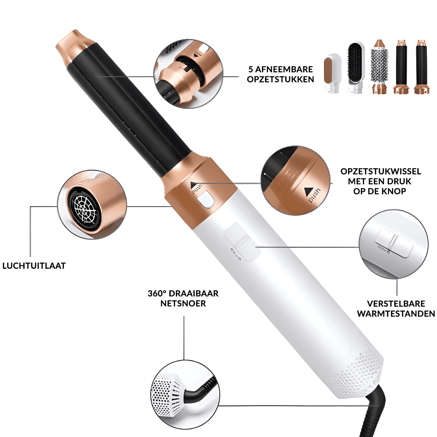 HairWrap Pro – Innovative 5-in-1 Hair Styler for Effortless Styling