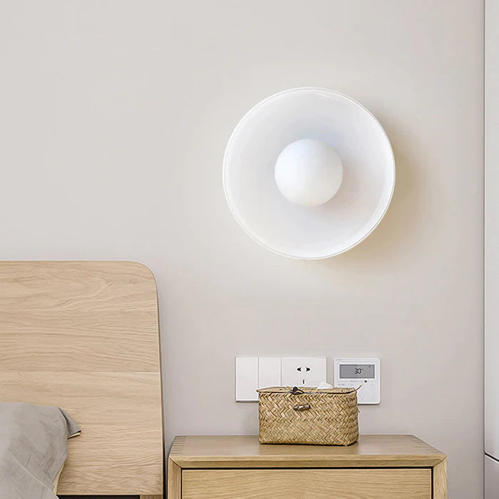Modern Round Glass Ceiling Light – Elegant Flush Mount Fixture for Kitchen & Living Spaces