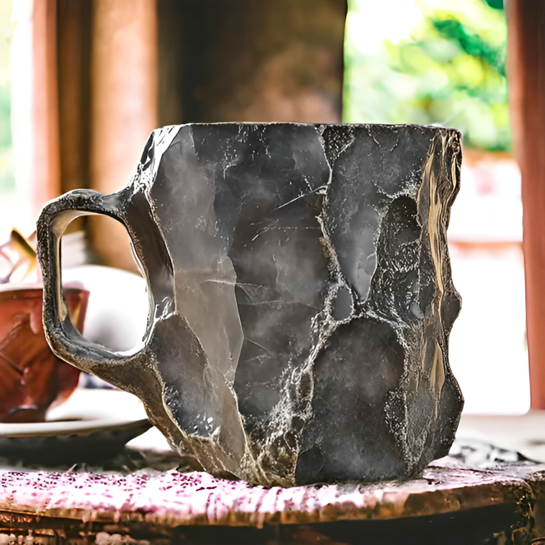 GemCup Crystal Coffee Mug – Elegant 300ml Mineral-Inspired Glass Cup