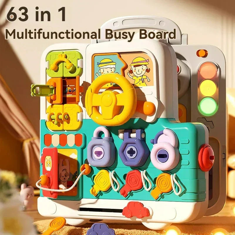 CurioBoard – Interactive Educational Busy Board | for Kids Ages 3+