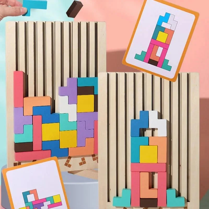 ThinkWood Wooden Puzzle Game – Montessori Educational Toy for Kids