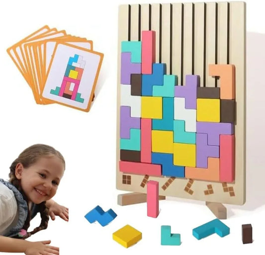 ThinkWood Wooden Puzzle Game – Montessori Educational Toy for Kids