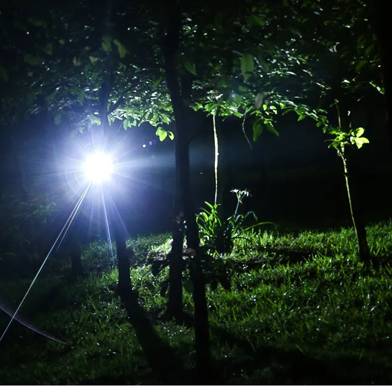 Powerful Waterproof LED Headlamp with Zoom & Rechargeable Battery – Outdoor Adventure Light