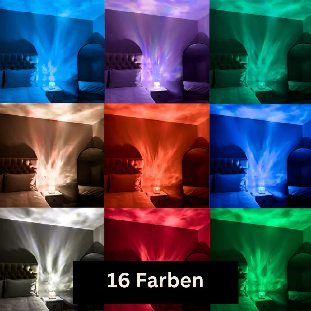 AuroraGlow Northern Lights Lamp – 16 Colour LED Mood Light with Remote