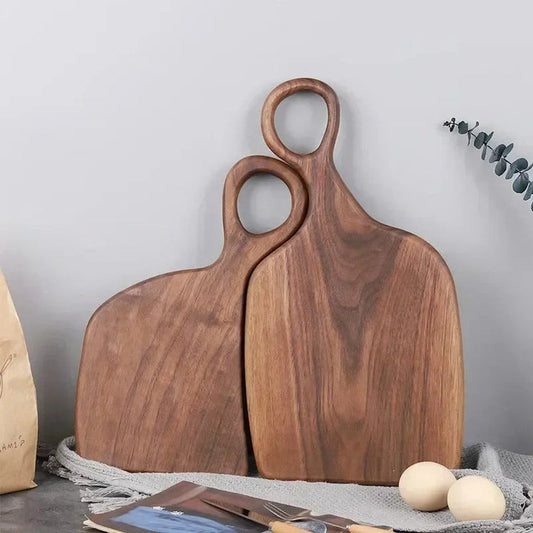 2-Pack Premium Walnut Wooden Chopping Boards – Elegant & Durable Cutting and Serving Board Set