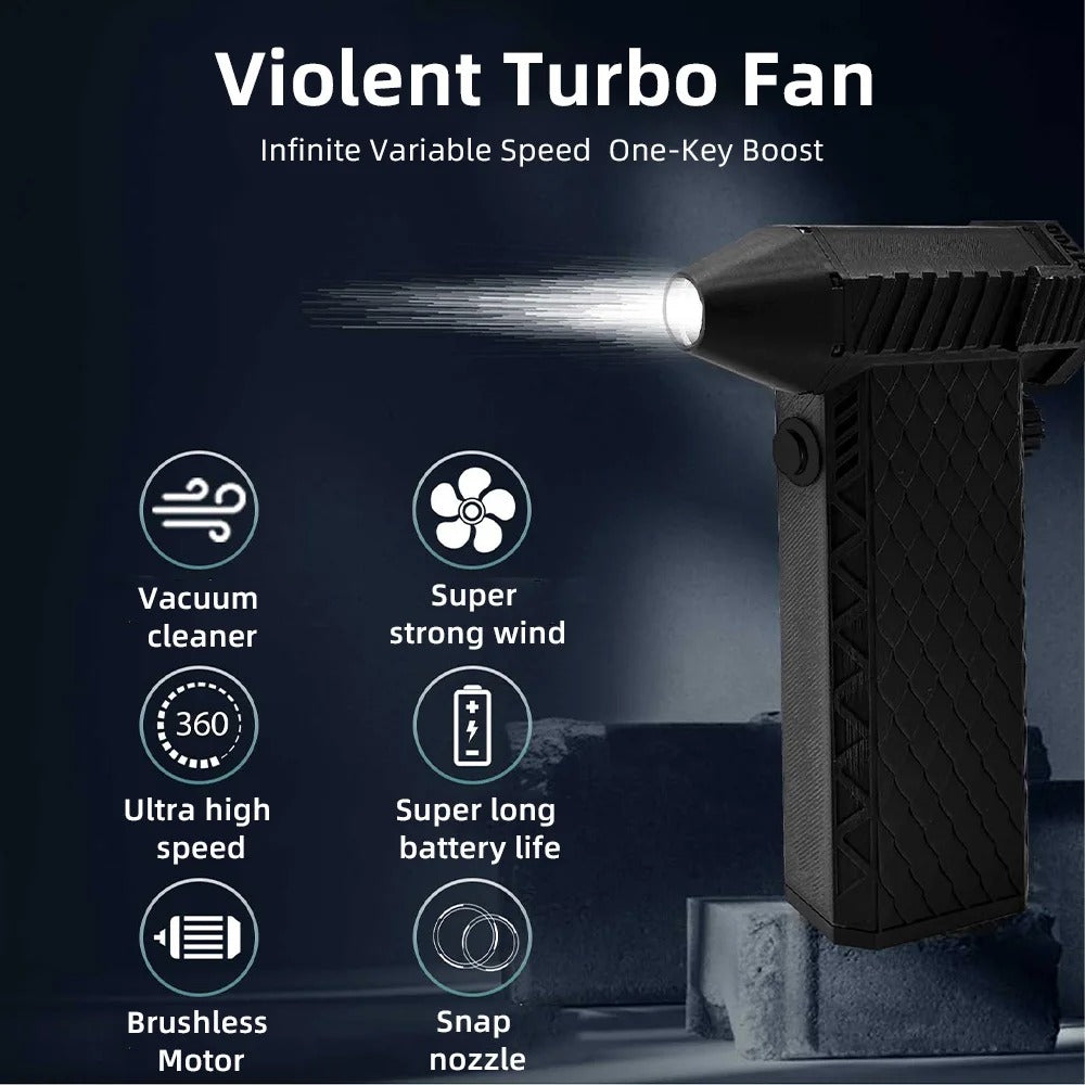 AirWhizz – Rechargeable High-Speed Air Blaster 2.0 with Adjustable Power and USB-C Fast Charging