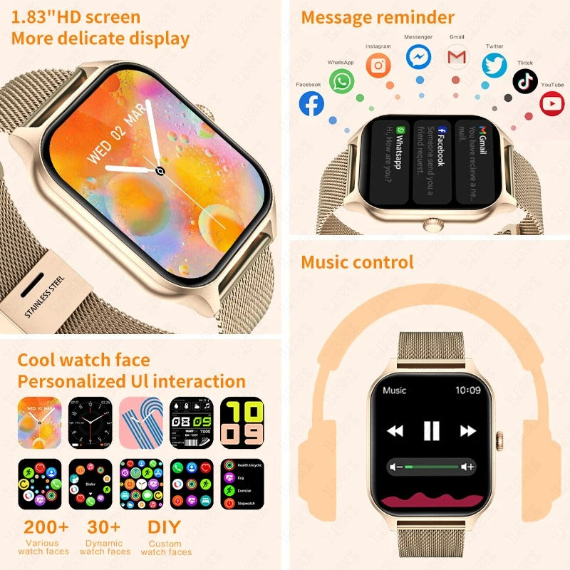 ChicTime – Elegant Women’s Smartwatch with Fitness & Health Features