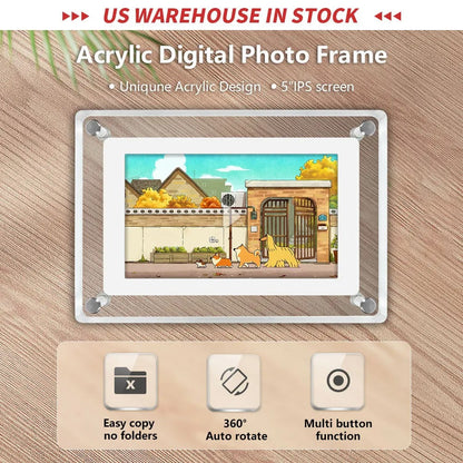 GlowFrame Digital Photo Frame – Display Photos, Videos & Audio Memories in HD