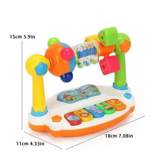 Baby Rotating Music Piano Keyboard with Lights & Sounds – Interactive Learning Toy