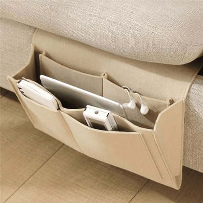 Elegant Bedside Caddy – Durable Felt Nightstand Organiser | Stylish & Practical Storage Solution