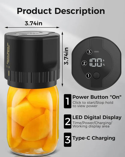 Electric Mason Jar Vacuum Sealer Kit