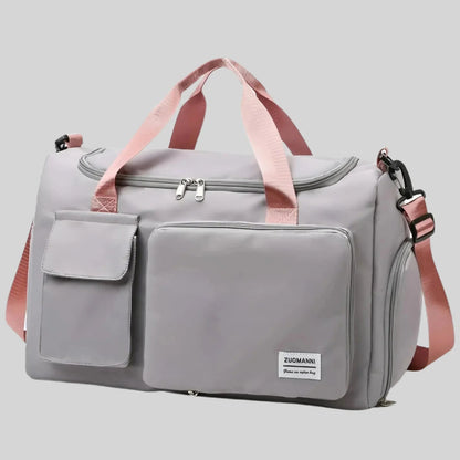 Zuomanni Waterproof Weekend Bag – Spacious Travel & Gym Holdall with Shoe Compartment