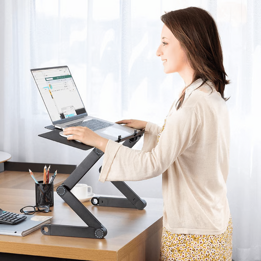 360° Ergonomic Laptop Stand – Adjustable & Portable FlexStand