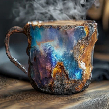 GemCup Crystal Coffee Mug – Elegant 300ml Mineral-Inspired Glass Cup