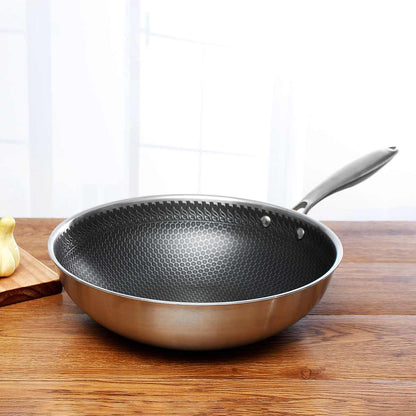 KitchenPro Non-Stick Stainless Steel Frying Pan – Scratch-Resistant & Energy-Efficient