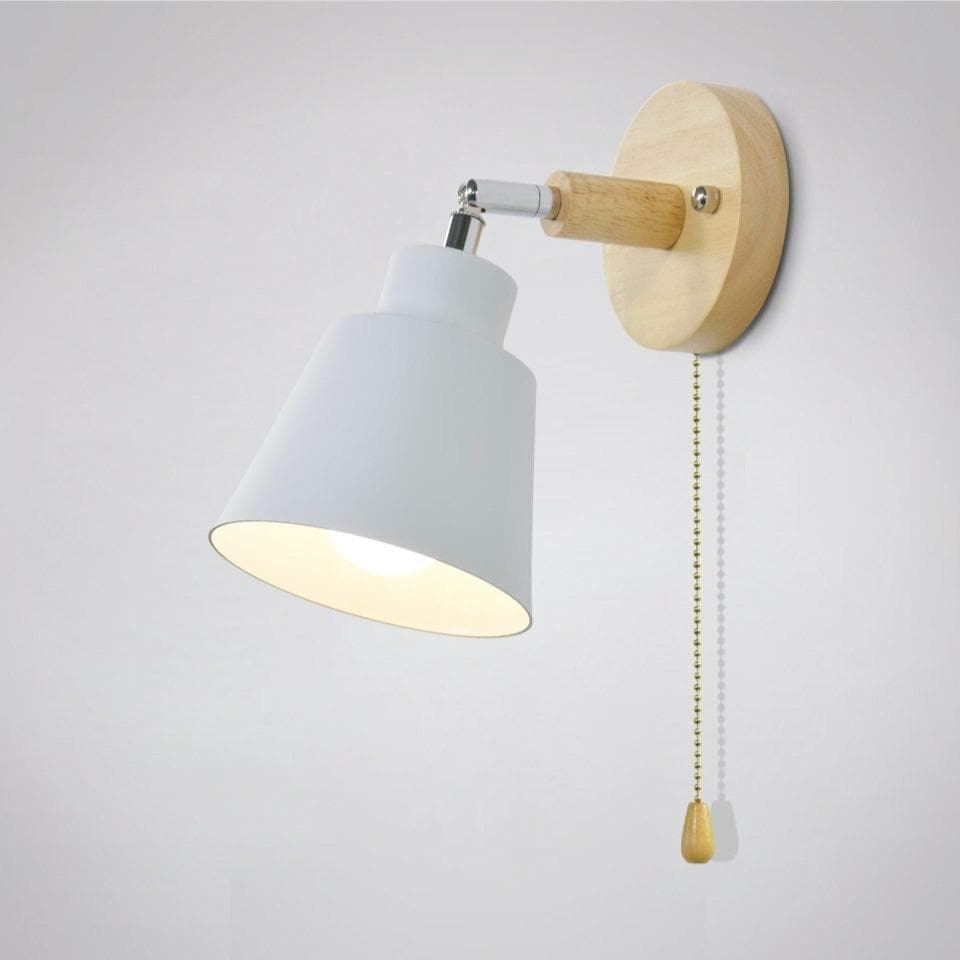 Rotating Wall Lamp with Pull Switch – Adjustable Modern Light Fixture for Bedroom & Living Room