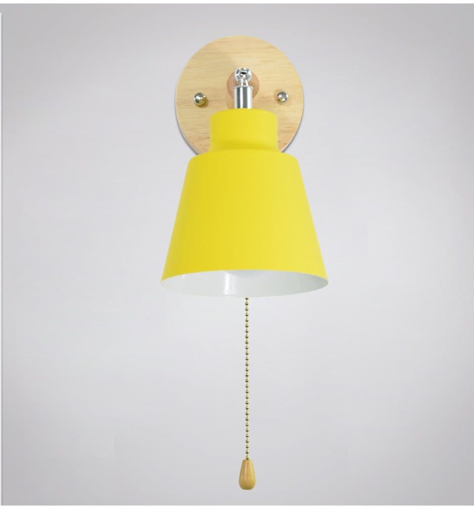 Rotating Wall Lamp with Pull Switch – Adjustable Modern Light Fixture for Bedroom & Living Room