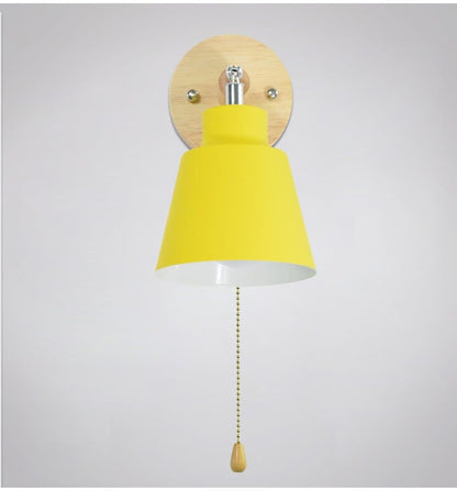 Rotating Wall Lamp with Pull Switch – Adjustable Modern Light Fixture for Bedroom & Living Room